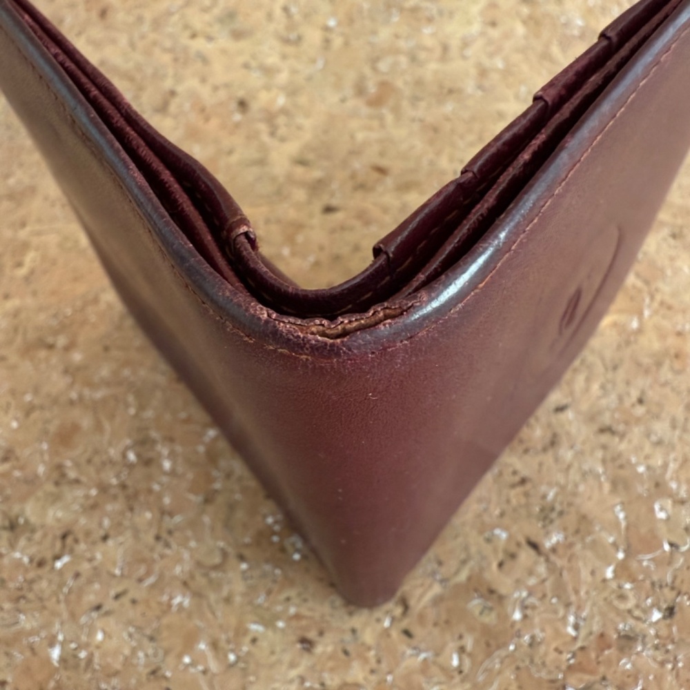 Cartier Burgundy Leather Bi-fold Wallet - Picture 5 of 14